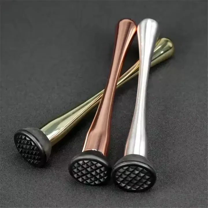Stainless Steel Wine Mixing Stick Cocktail Muddler Shaker With Crushing Hammer Drink Fruit Muddler Crushed Ice Barware Tools