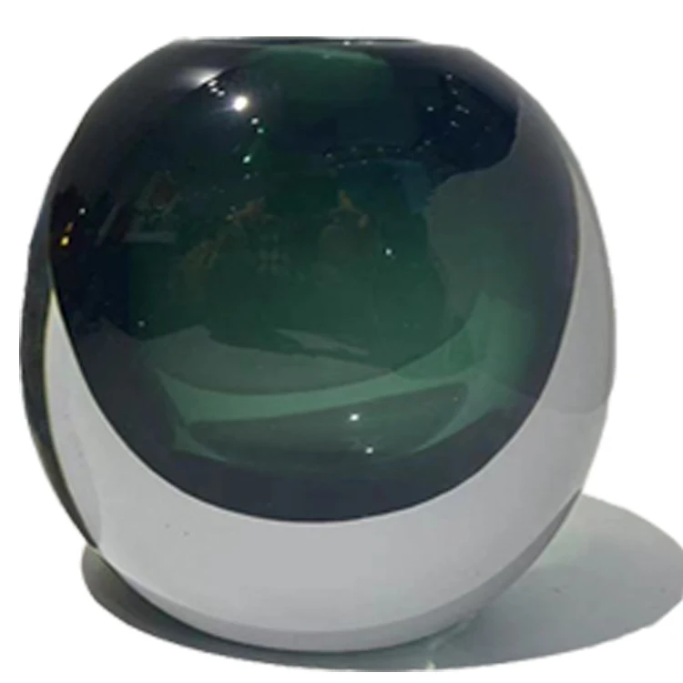 Ваза Bixuan из выдутого горлом стекла современный Декор для дома дизайнерские центральные части стола высококачественные толстые плотные однотонные стеклянные