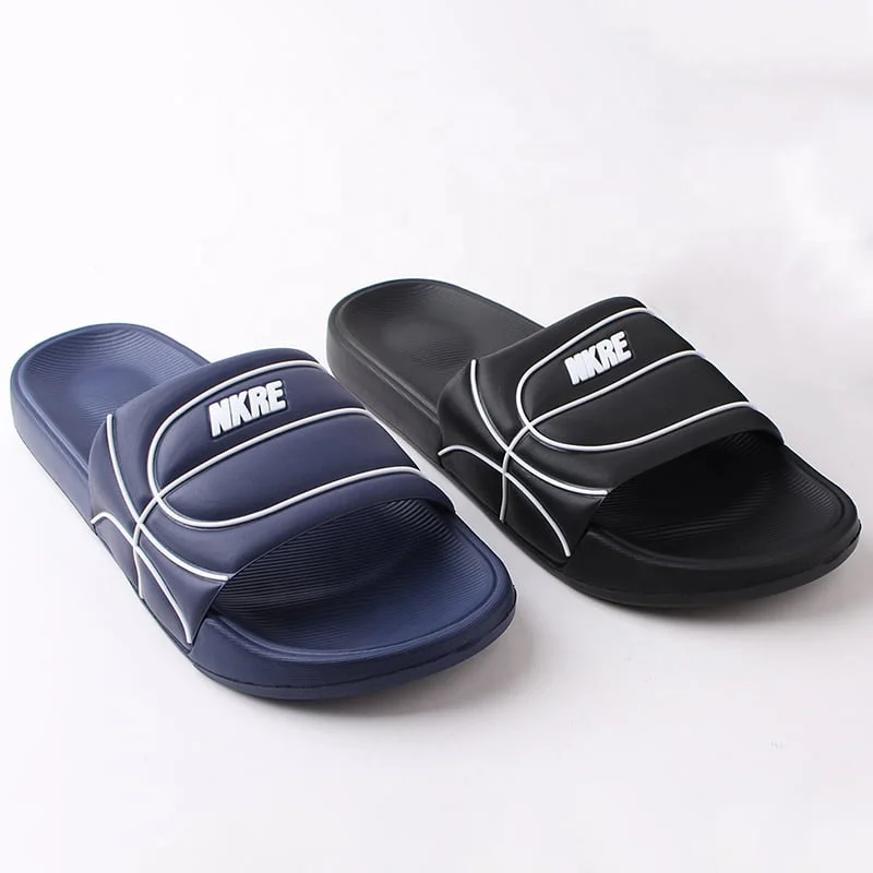 New Fashion Street Outdoor Sports Basketball Style Slippers Soft Thick House Slippers Chancletas Custom Slides Slippers For Men