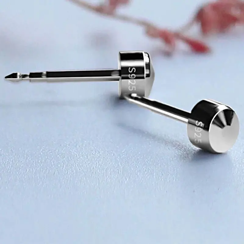 Серьги-гвоздики из серебра 925 пробы