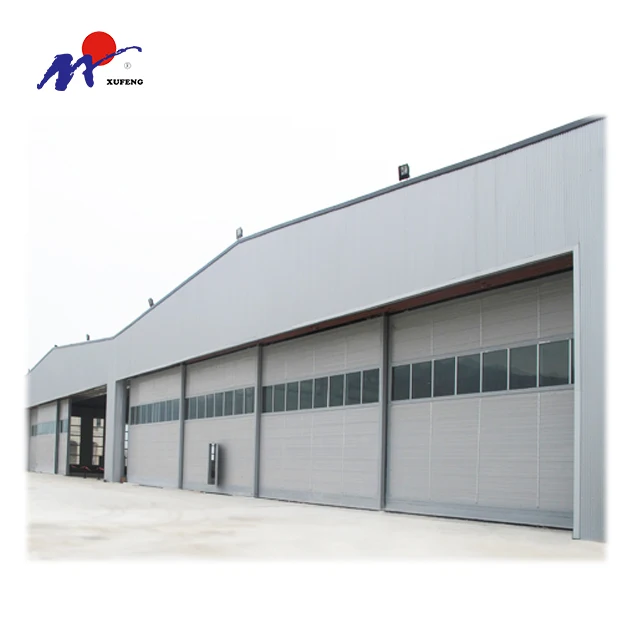 White Airport Pvc Large Electric Gate Accessories Industrial Aircraft Hangar Doors