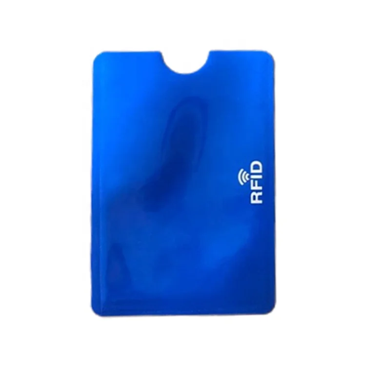 RFID Blocking Credit Card Holder Custom Logo Bank Card AntiScan Sleeve Anti-RFID PET Plastic Smart Card Pocket for Men and Women