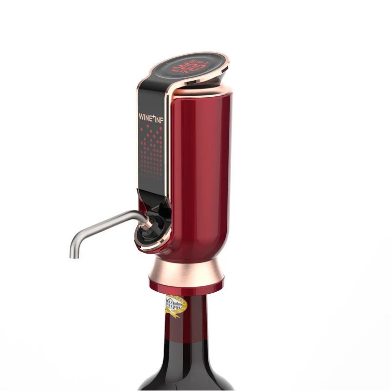 Smart Quantitative Liquor Dispenser Pump Pourer Whiskey Aerator Automatic Electric Wine Decanter with Wine Vacuum Saver