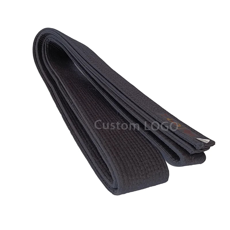 Woosung sample free shipping custom design martial arts bjj  taekwondo karate black belt for sale