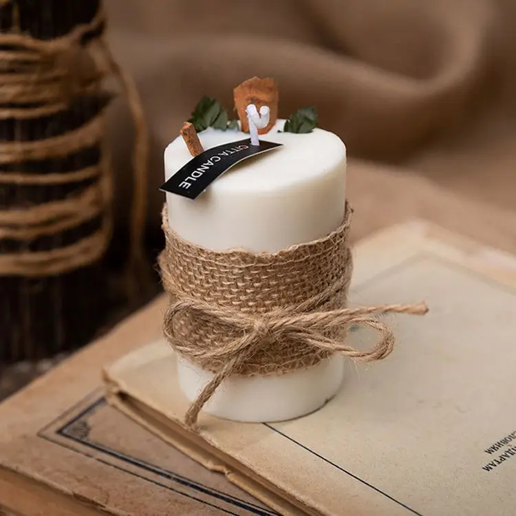Wholesale Handmade High Quality Luxury Private Label Gifts Set Soy Wax Scented Candle With Flower