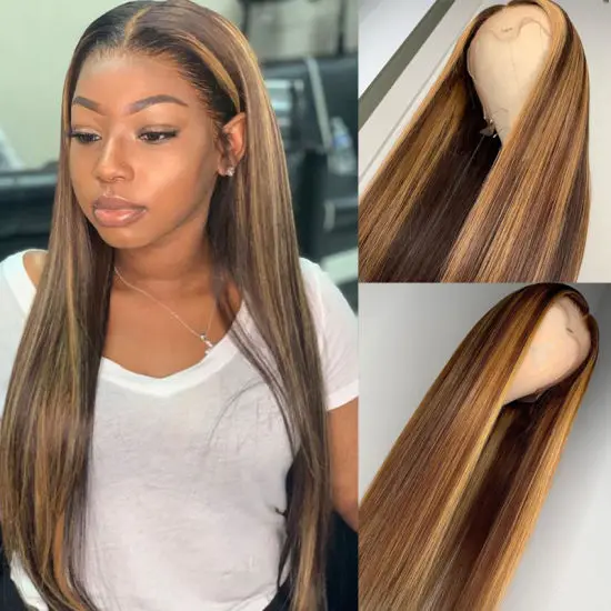 Wholesale Cuticle Aligned Brazilian Virgin Remy Human Hair 13X4&6 Lace Front Wigs HD Transparent Human Hair Wigs For Black Women