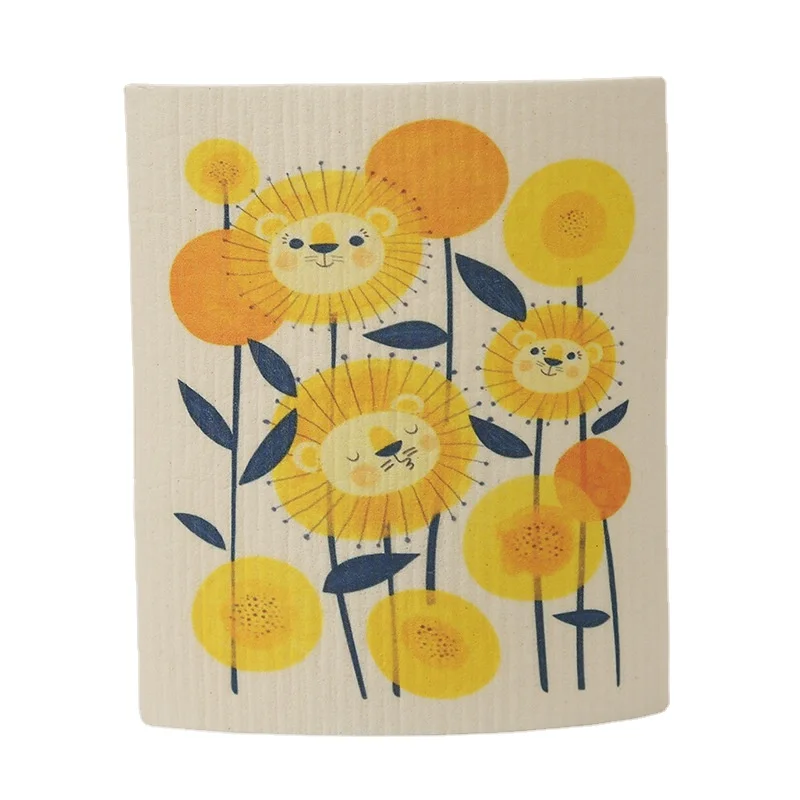 Fabrics Wholesale Cellulose Dish disposable Swedish Sponge Cloth