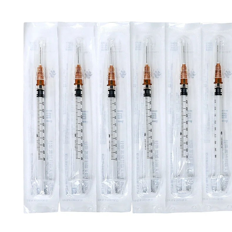 Disposable Medical Syringe Wholesale Syringe Luer Lock 1 ml 0.5 ml for Hospital Uses