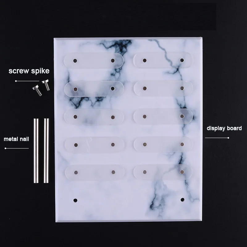 New nail art display board works display book marble three-dimensional magnet adsorption removable color card nail display board