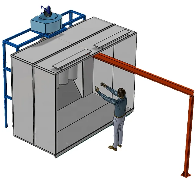 Высокое качество металла Workpiece руководство электростатического порошковое покрытие оборудования