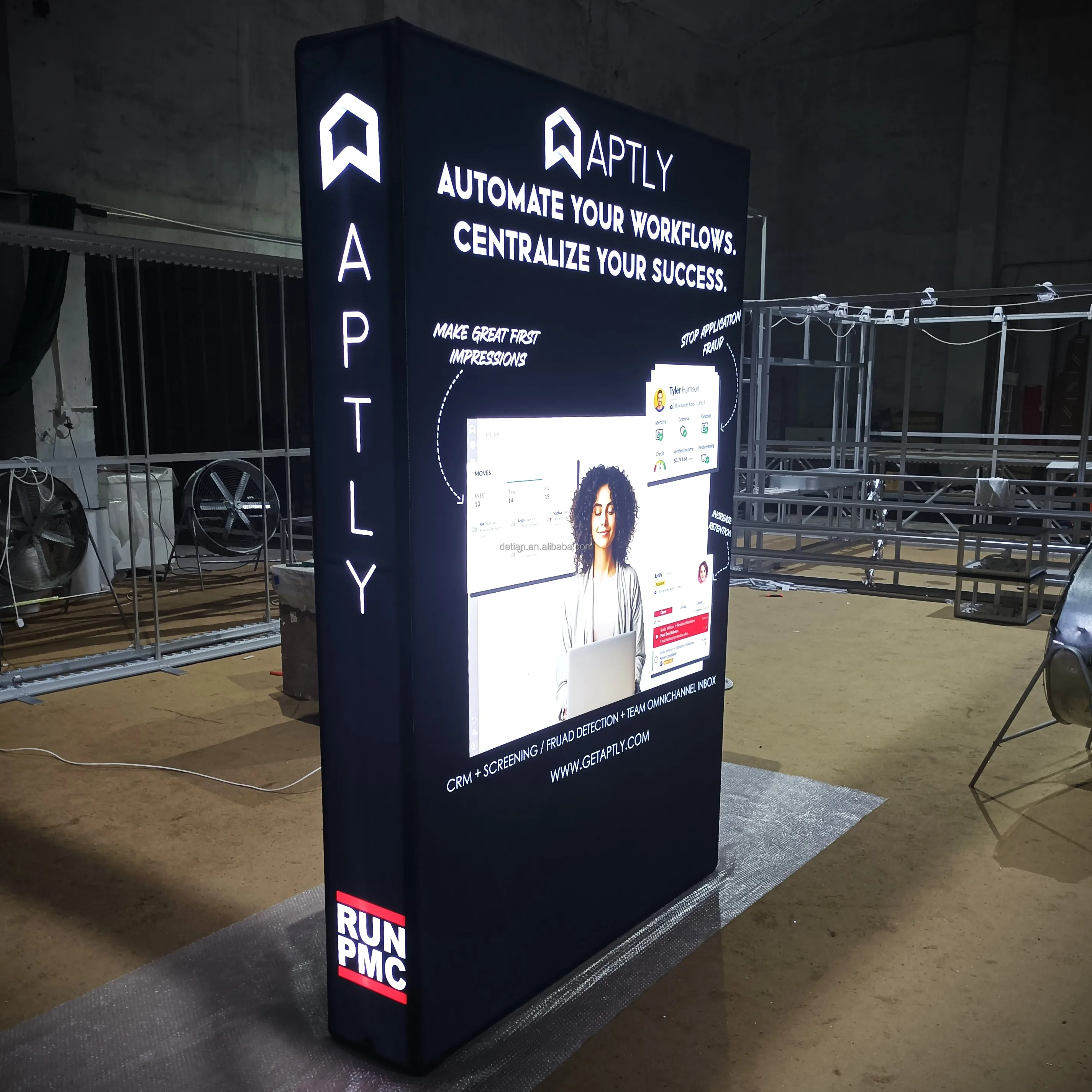 Новый дизайн, освещение, ткань, натяжение, баннер, настенный фон, фон, баннер, выставочный дисплей, регулируемый фон для стенда