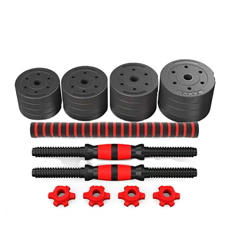 TOPKO Fitness Dumbells 10kg 20kg 30kg 40kg 50kg Quickly Gym Cement Adjustable Weight Dumbbell And Barbell Sets