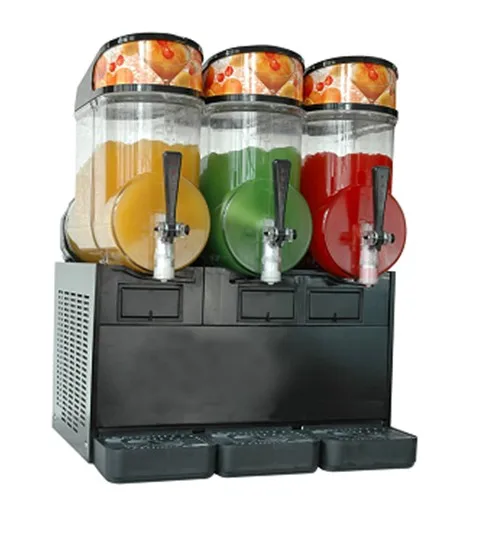 Automatic 3 Tanks Slush Machine Food Grade Cold Drink Fruit Vegetable Juicer Dispenser Beverage For Sale