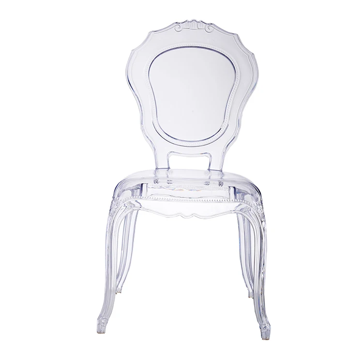 High Back Cheap King Throne Crystal Transparent Acrylic Clear Princess Wedding Chairs