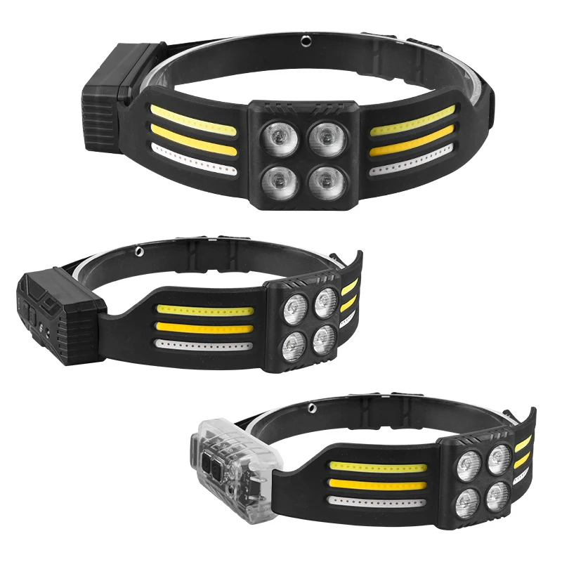 hot sell outdoor led headlamp 1000 lumen headlamp type c rechargeable outdoor led handsfree head torch headlamp
