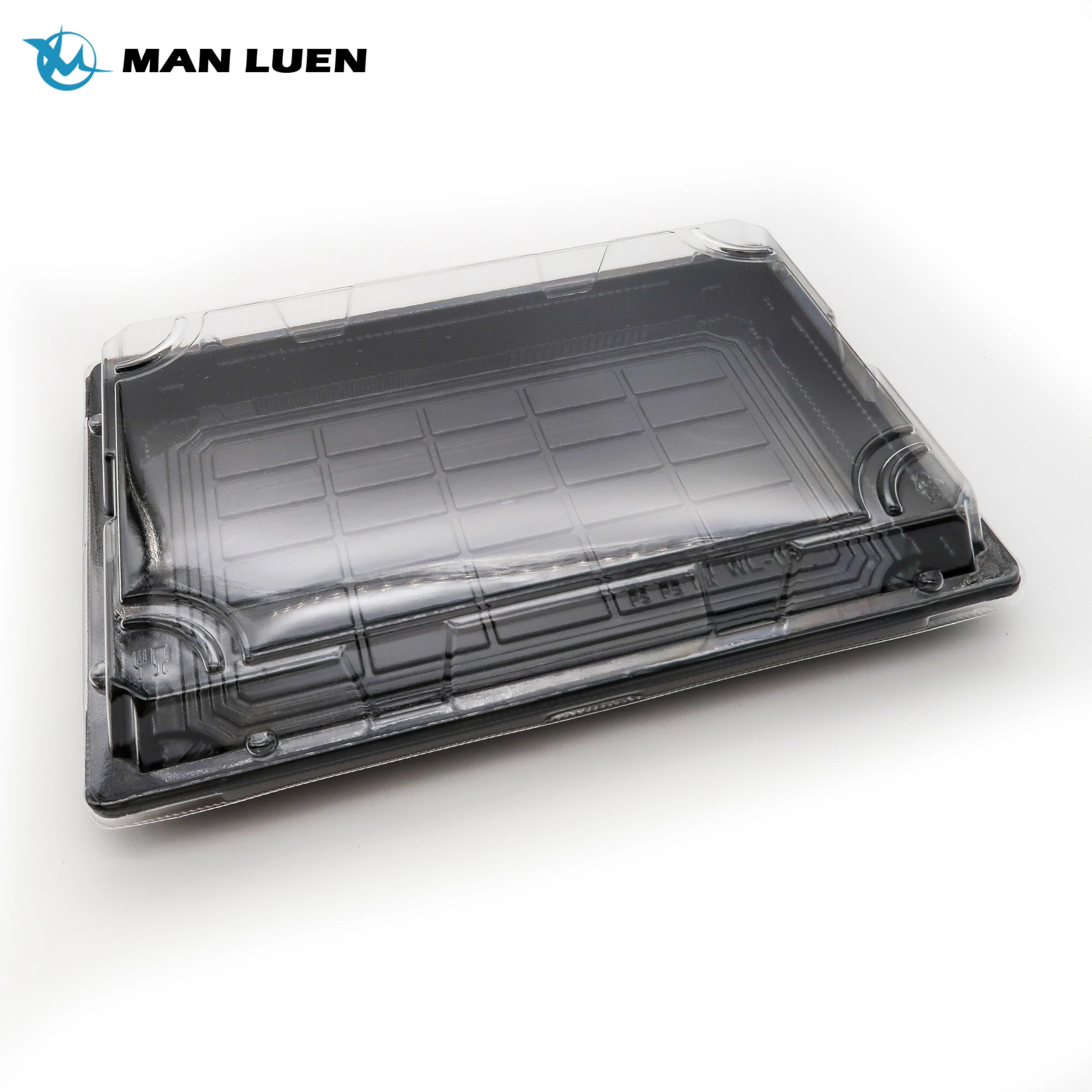 Accepted OEM Wholesale  Plastic Food Packaging Box Printing  TO Go Sushi Tray