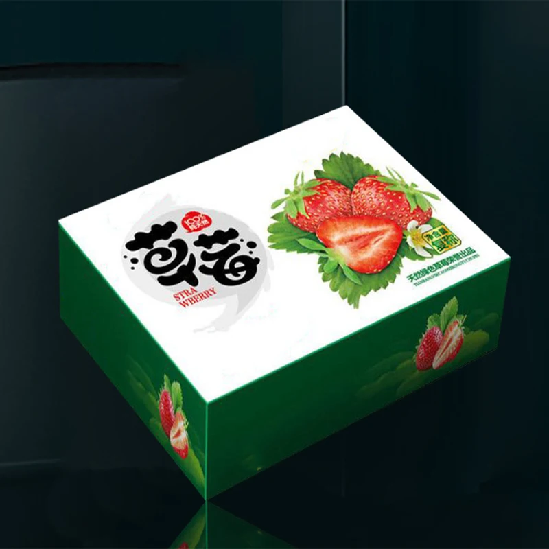 Custom Luxury  banana mango strawberry fruit and vegetable carton cardboard Corrugated packaging box