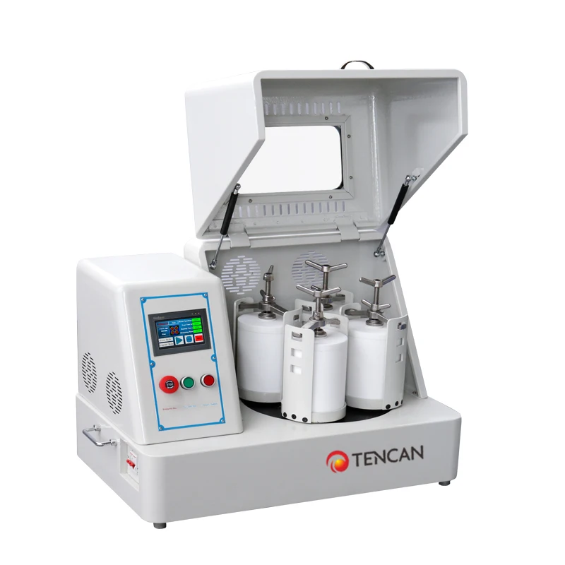 China Tencan 220V or 110V lab scale small pulverizer machine size reducer ultra fine  dual planetary ball mill price