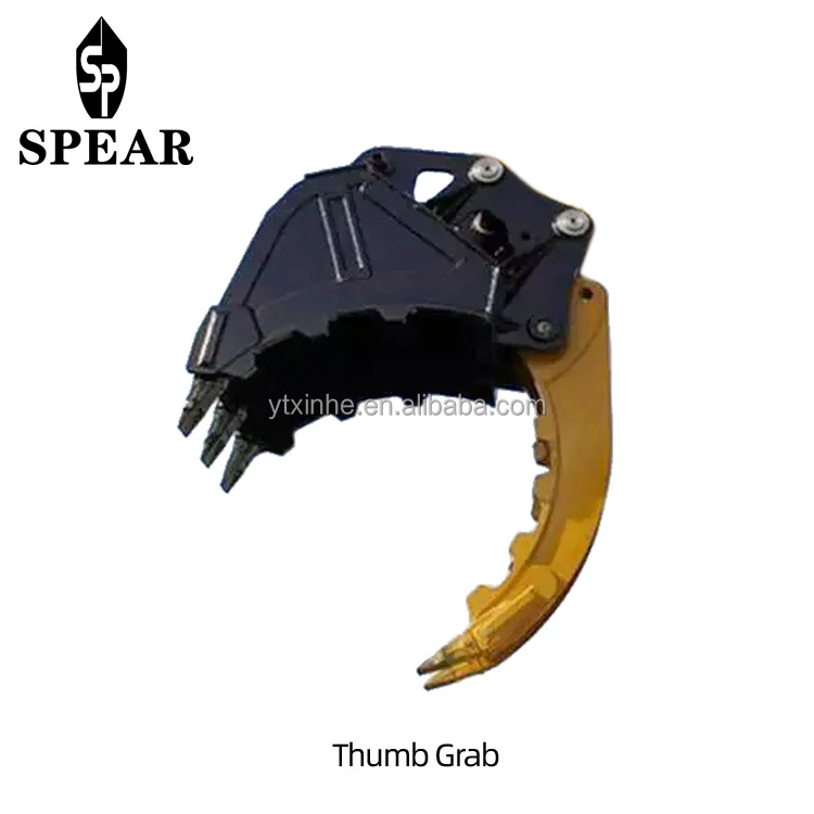 durable stainless material hydraulic thumb bucket excavator attachments for improving productivity