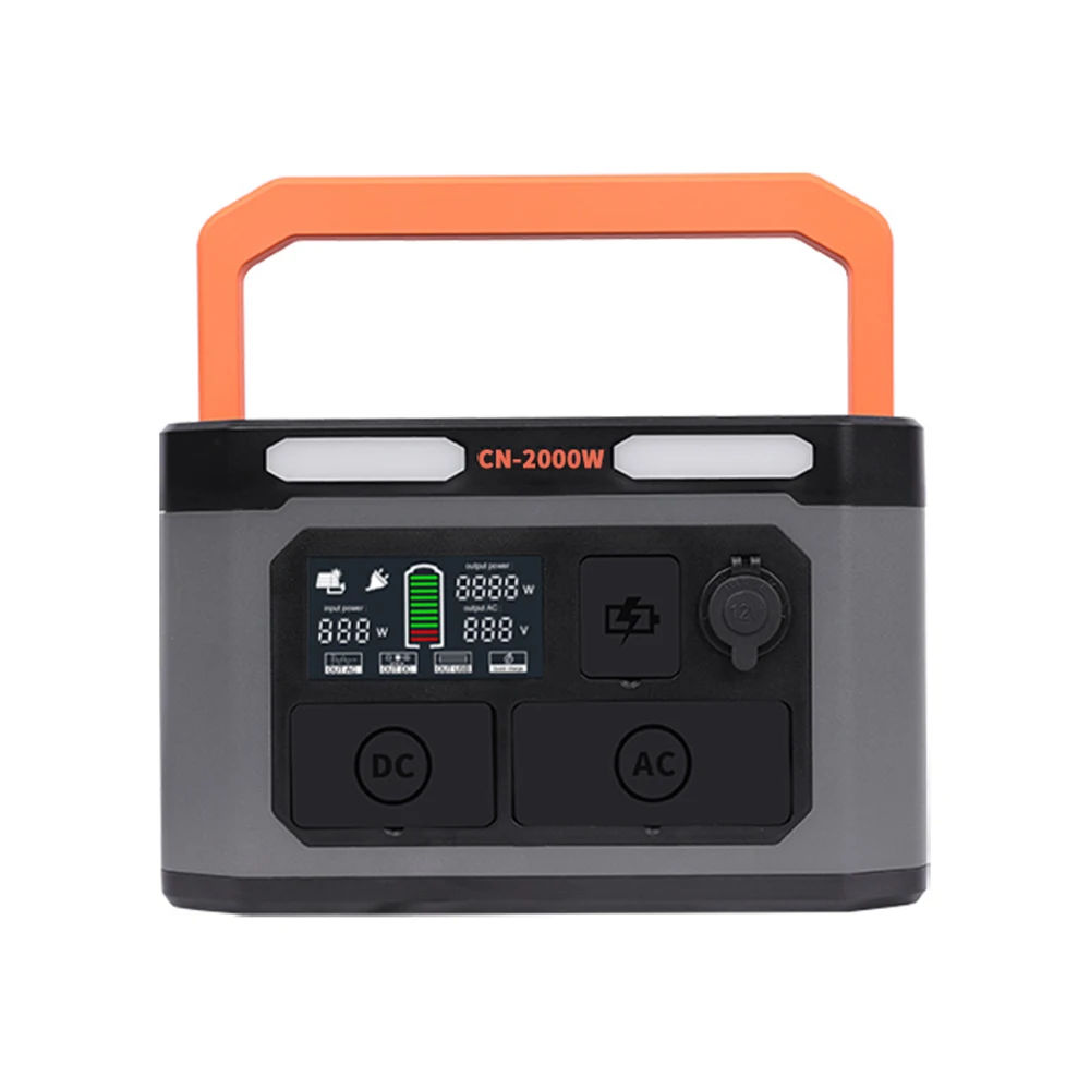 Solar 1kw 2kw Rechargeable Generator Solar Power Bank Charging Mobile 2000W Portable Power Station