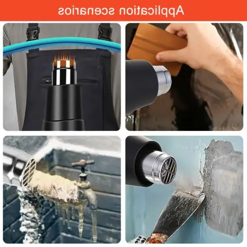 QR 85C1 with 4 nozzle  Heat Gun Nozzles Kit Hot Air Gun for DIY Shrink Wrap Thermal Power Tool Peeling Paint temperature