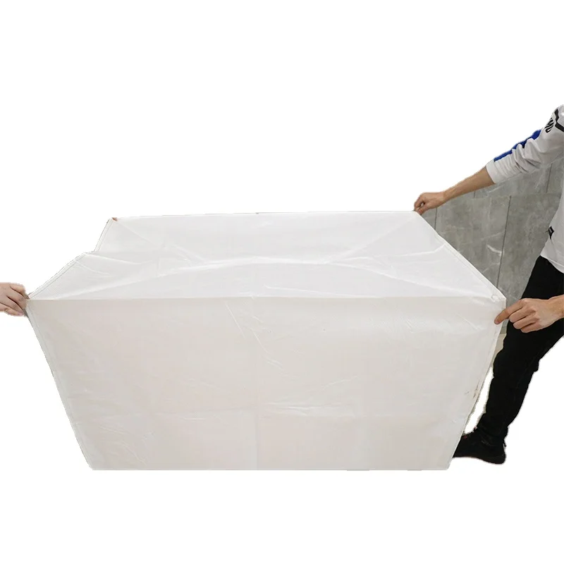 transparent white pp woven synthetic chemical fiber bag with large size