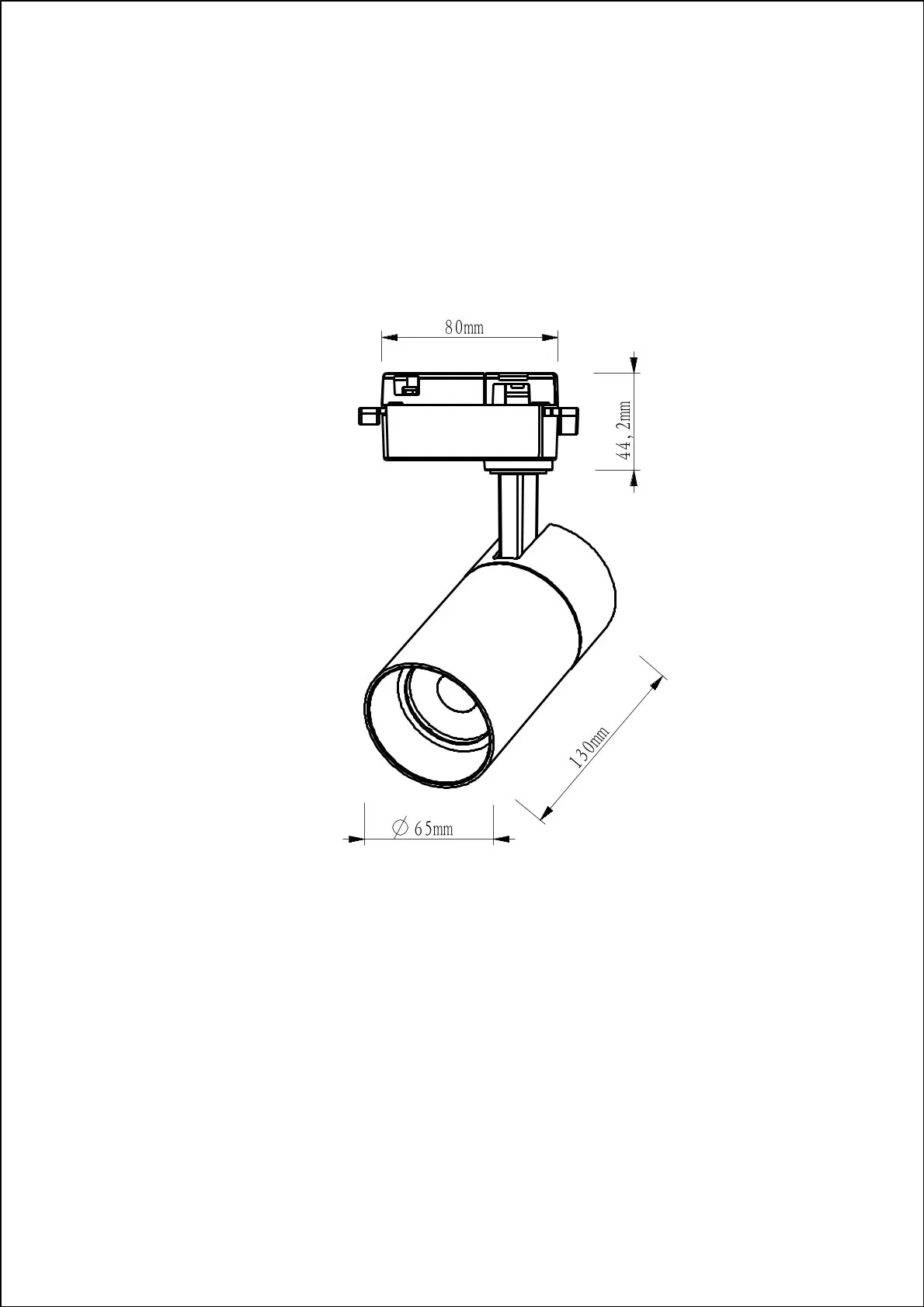 New Listing Focus Adjustable Beam Angle Shop Led 2 Wires 20w Track Light Commercial Lighting