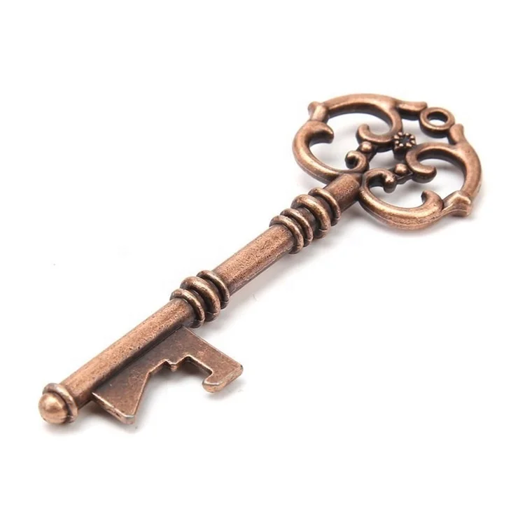 hot-selling shiny silver beer bottle opener chain personalized design antique keychain bottle opener key