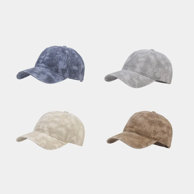 Custom High Quality  distressed cap Baseball hat Unstructured acid wash bucket hat