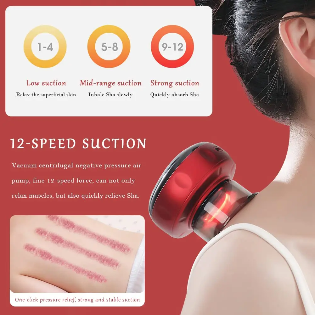 OEM Chinese Vacuum Therapy Cupping Cups Machine Massager Tool Smart Electric Cupping Device