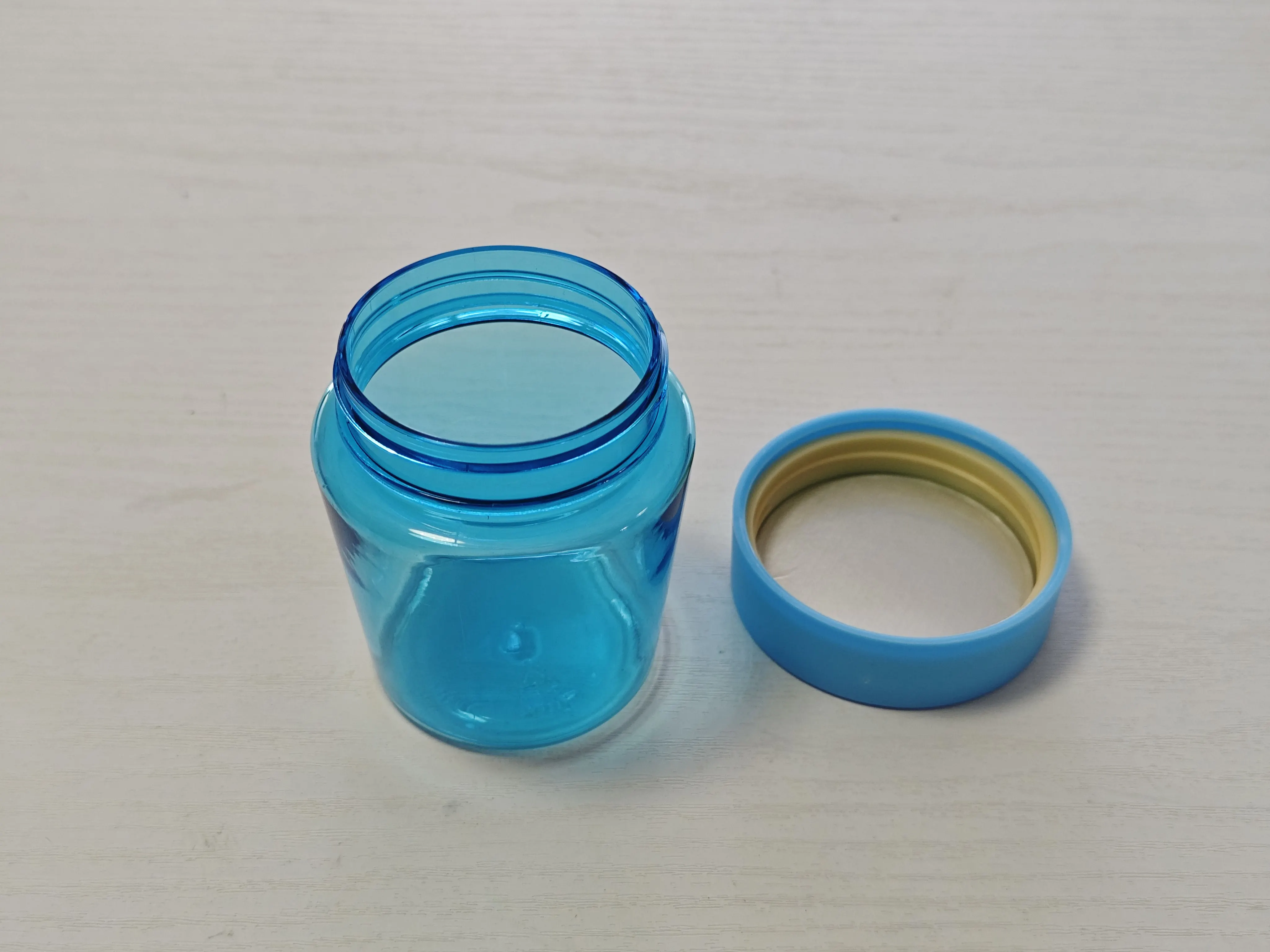 Best Sell 2OZ 3OZ Empty Clear PET Jar With Child Resistant Lid plastic food grade packaging container with lid medicine bottles