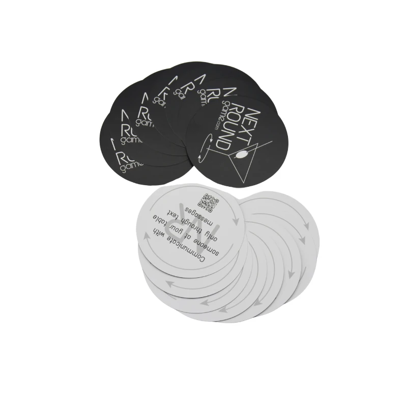 YHD индивидуальный дизайн колоды специальной формы круглой формы карты игральные карты с картонной коробкой