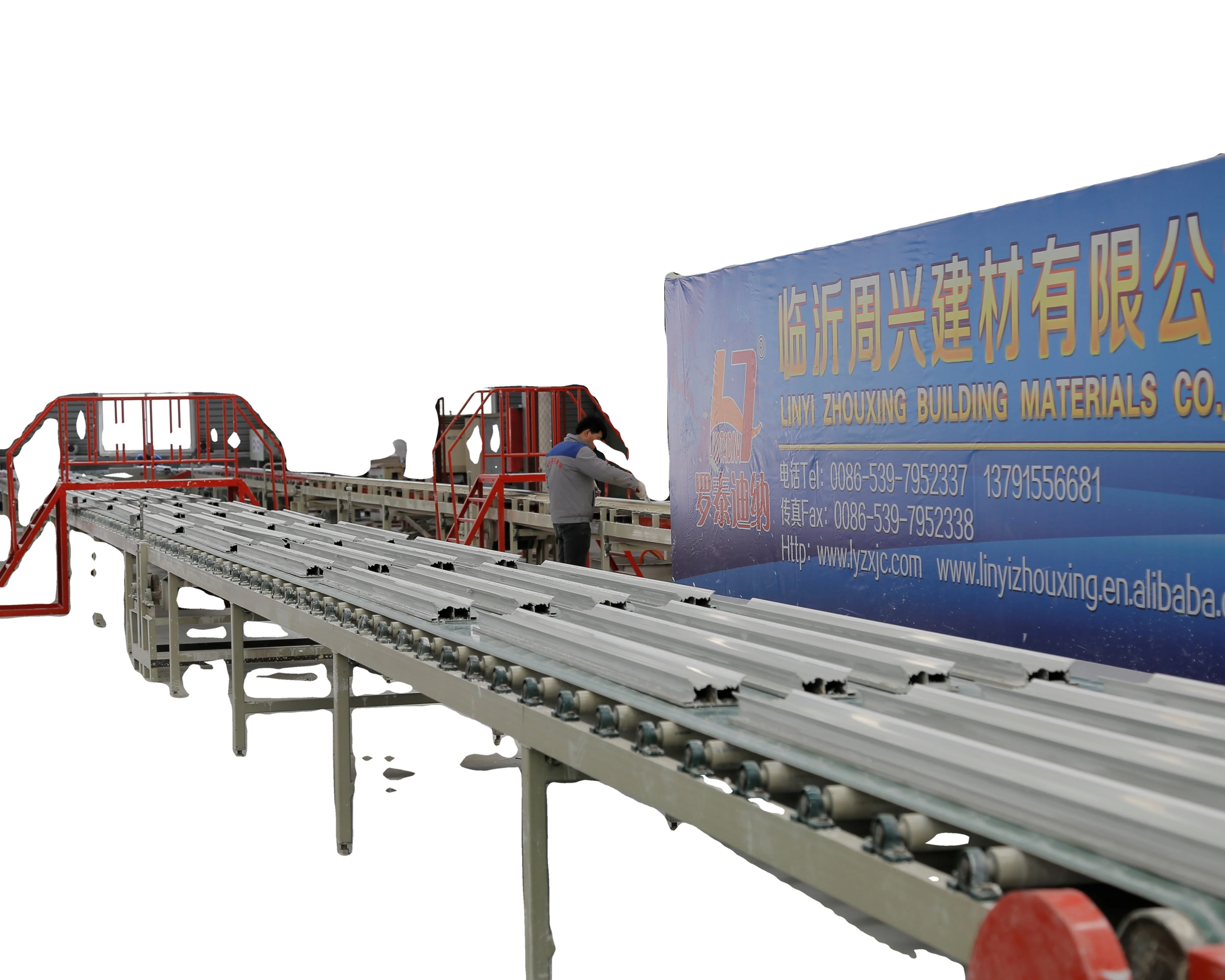 PVC film-coated gypsum ceiling equipment.gypsum moldings cornice making machine.
