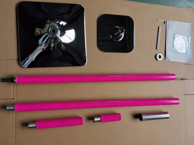 Custom Pink Square Top and Bottom Silicone Pole Dance