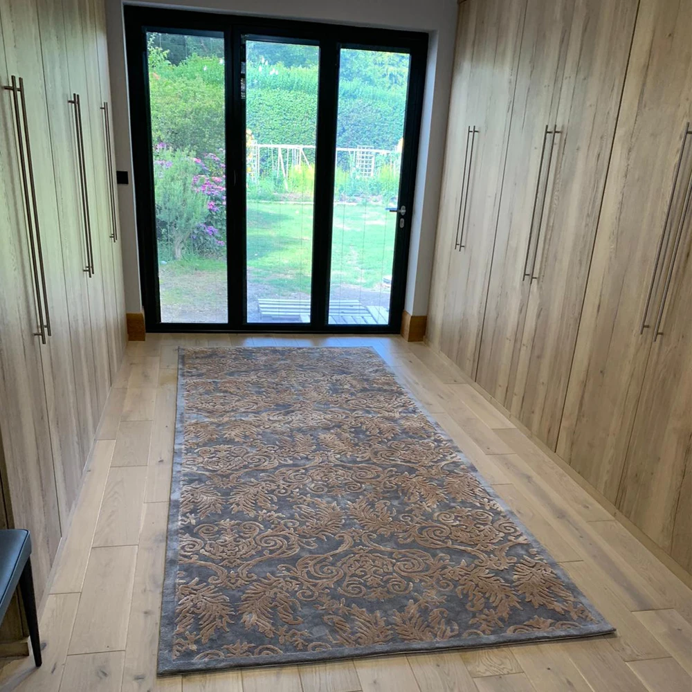 Custom Logo Rug House Carpet With Leaf Pattern