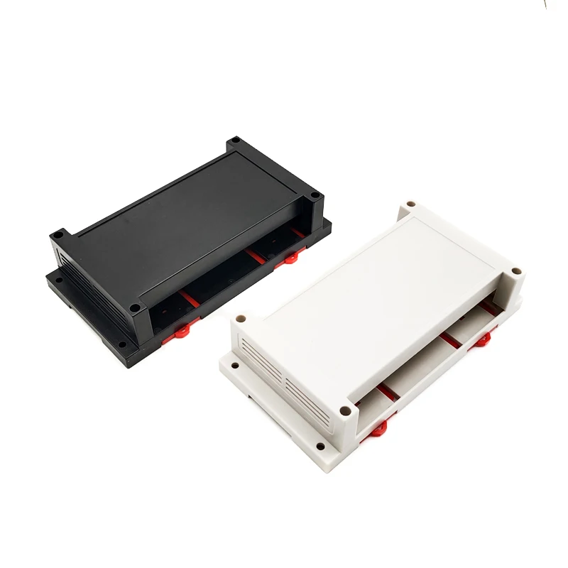 175*90*40mm Custom Industrial PLC Plastic Din Rail Enclosure Shell Control Housing Box Outlet Control Project Box