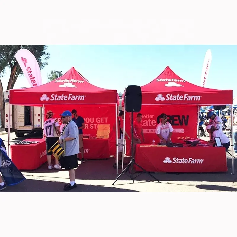 Trade Show Tent Custom Promotional Campaign Advertising Logo Folding Pavilion Canopy Pop-up Tent