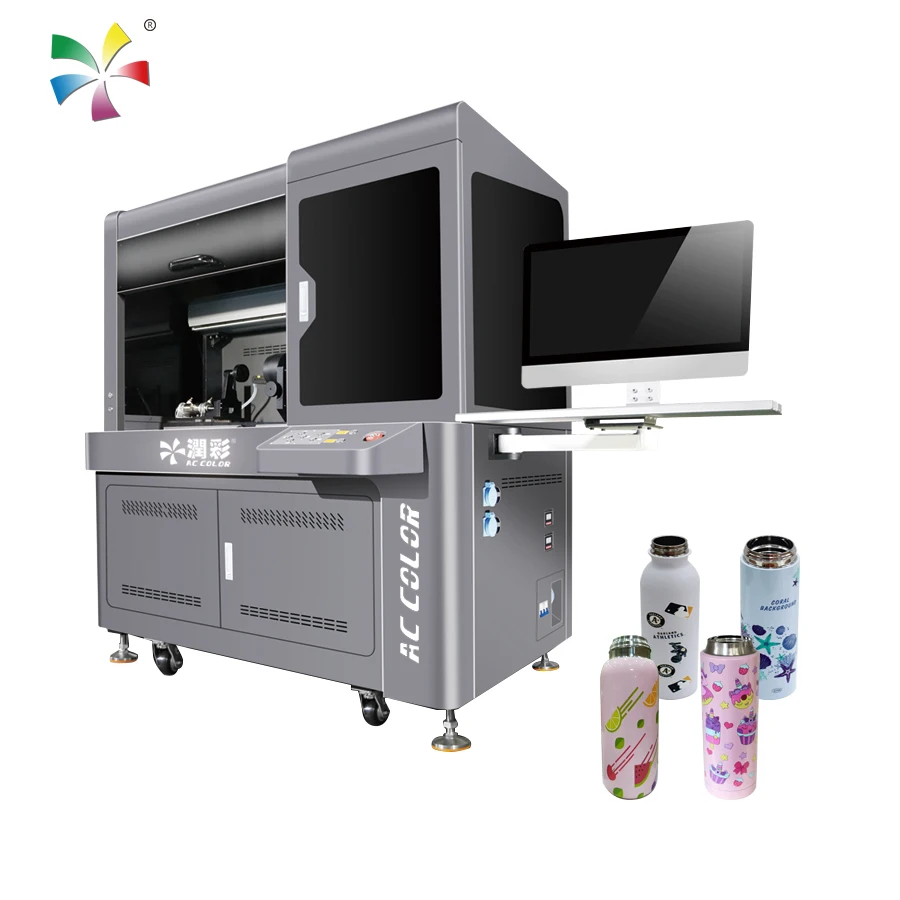 360 High Speed Rotary UV LED Digital Inkjet Printing Machine Cylinder UV Printer