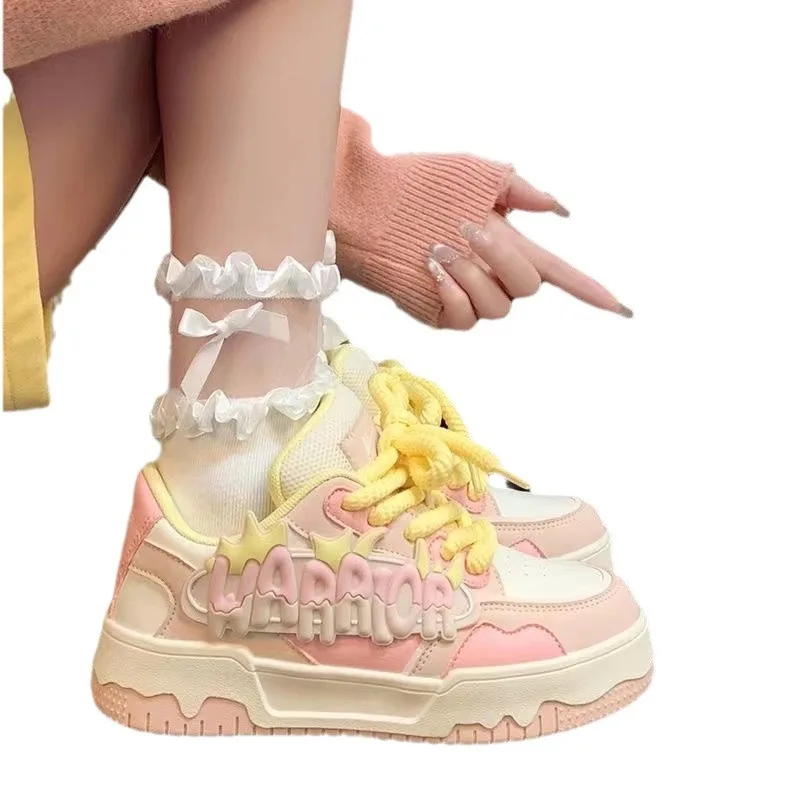 Новое поступление недорогая женская обувь ярких цветов милая дизайнерская повседневная для прогулок стильная женщин