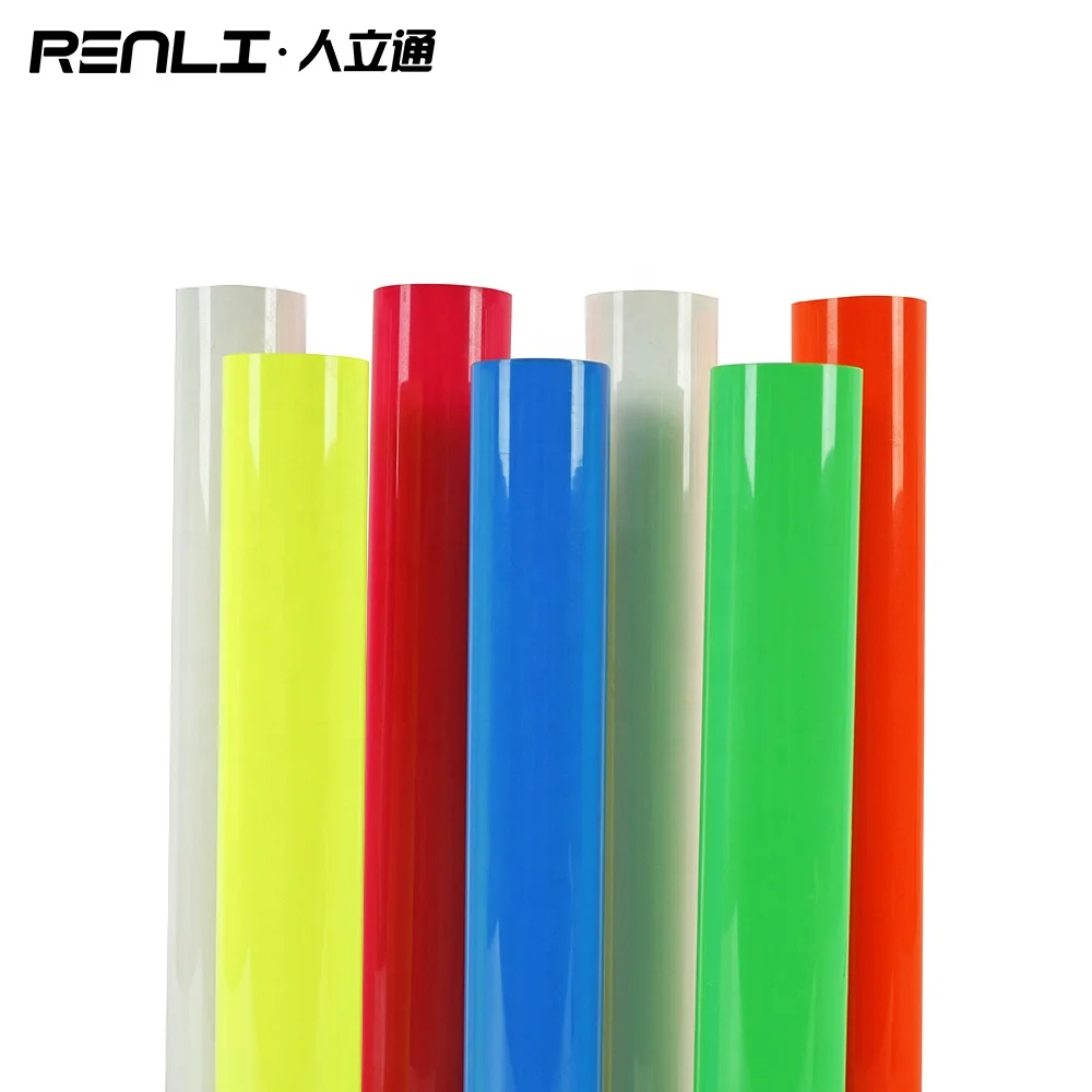 Wholesale price easyweed and cut material PU glow in the dark beauty colors heat transfer vinyl