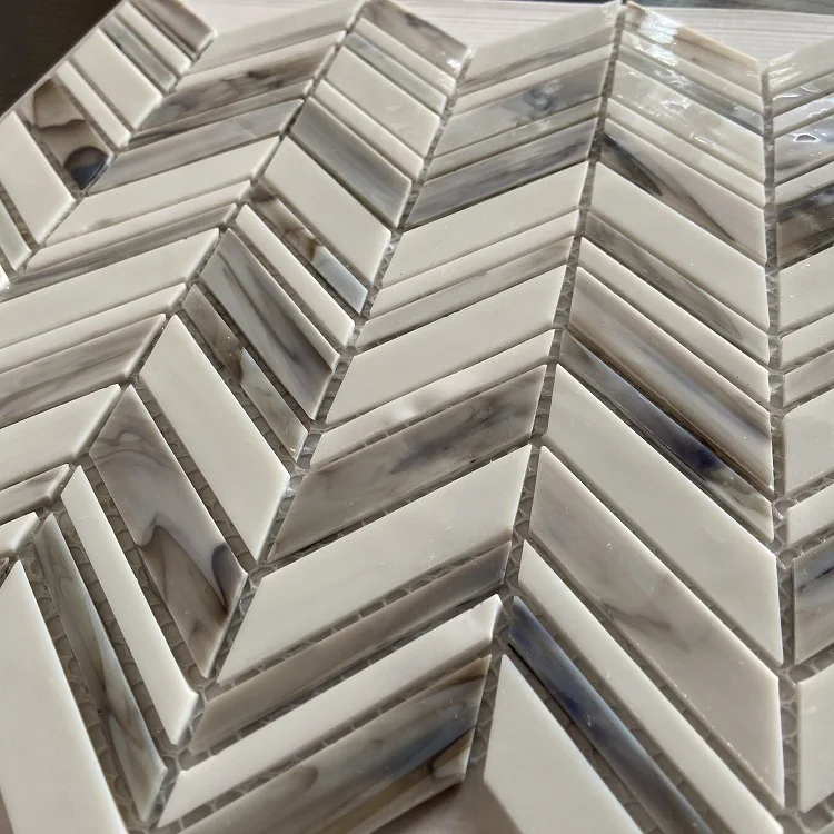 Wall arts Kitchen backsplash tile mosaic wall Board mixed-color mosaic tiles luxury bathroom tiles mixed glass mosaic