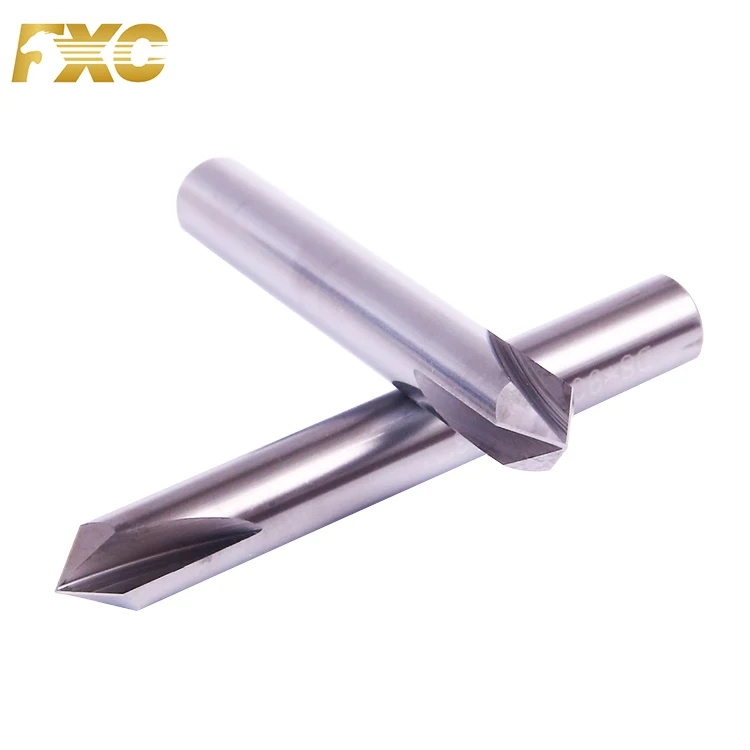 Chamfer Drill Bit Aluminum 3 Flute Carbide Chamfer Cutter For Aluminum