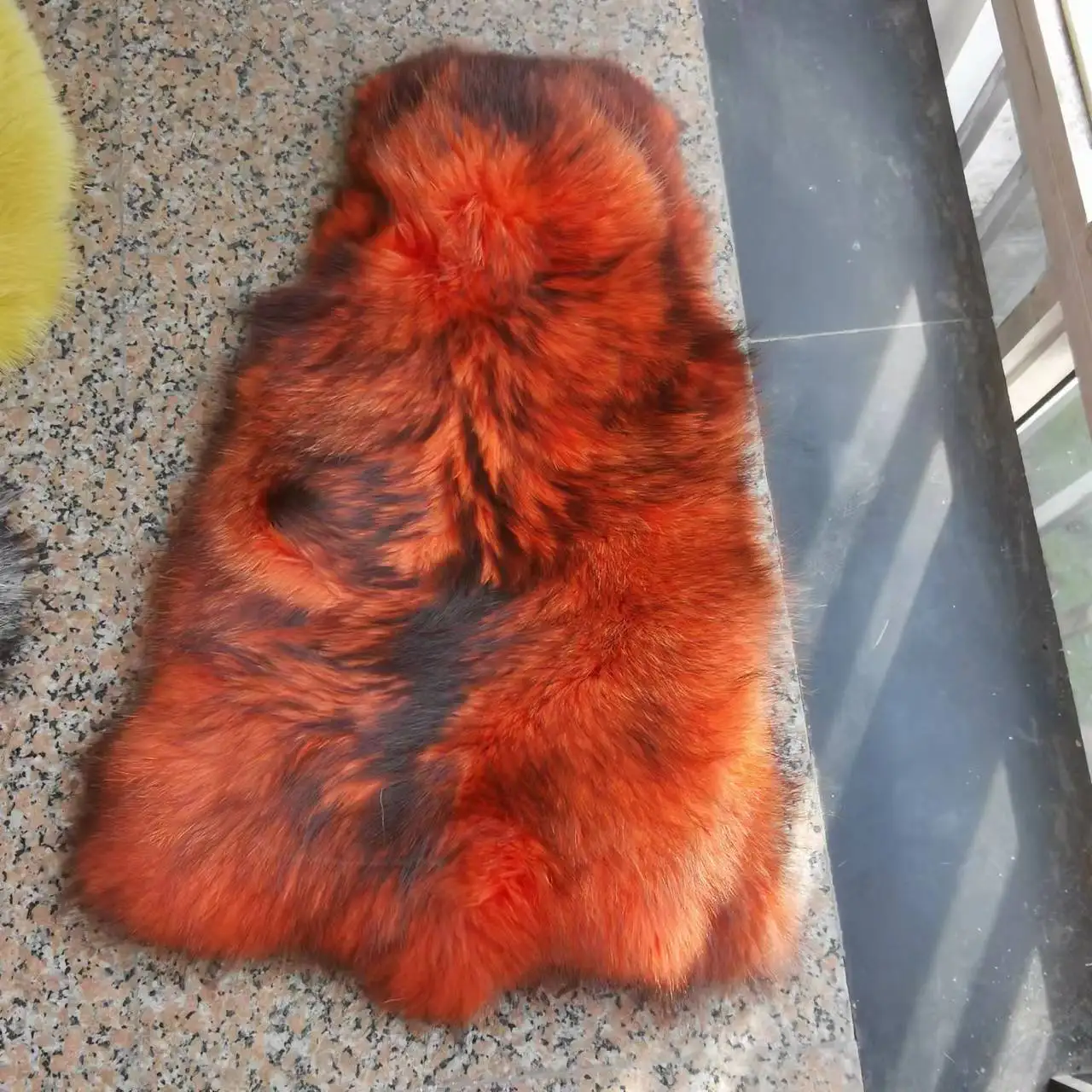 Natural raccoon fur pelts