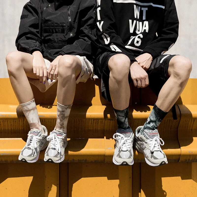 Высококачественные спортивные носки в стиле хип-поп толстые хлопчатобумажные тубы с защитой от скольжения и пота для взрослых
