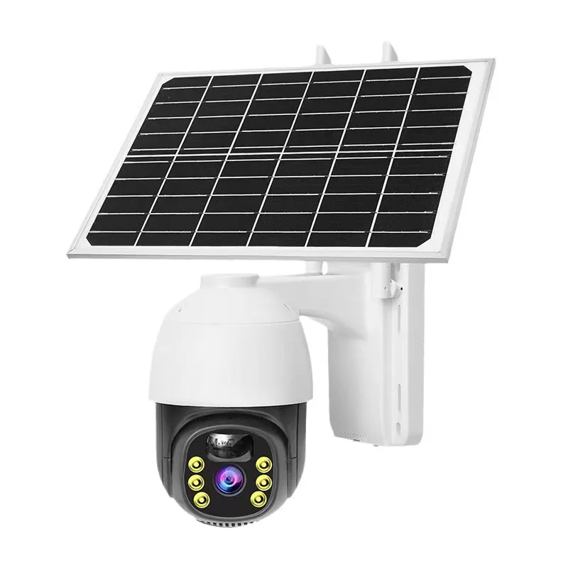 360 Solar Monitoring Support 4G or WIFI connection Voice intercom  real-time monitoring Solar charge