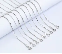 925 Box necklace snake bone melon seeds water wave ingot starry clavicle single chain 40cm45cm with chain