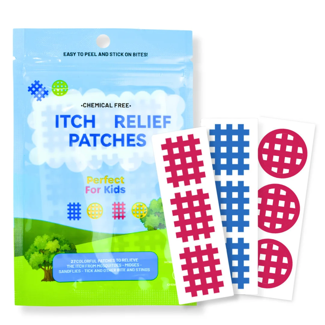 Anthrive Natural Insect Bite & Sting Itch Relief Chemical Free Itch Relief Sticker Mosquito Itch Relief Patch For Kids Baby