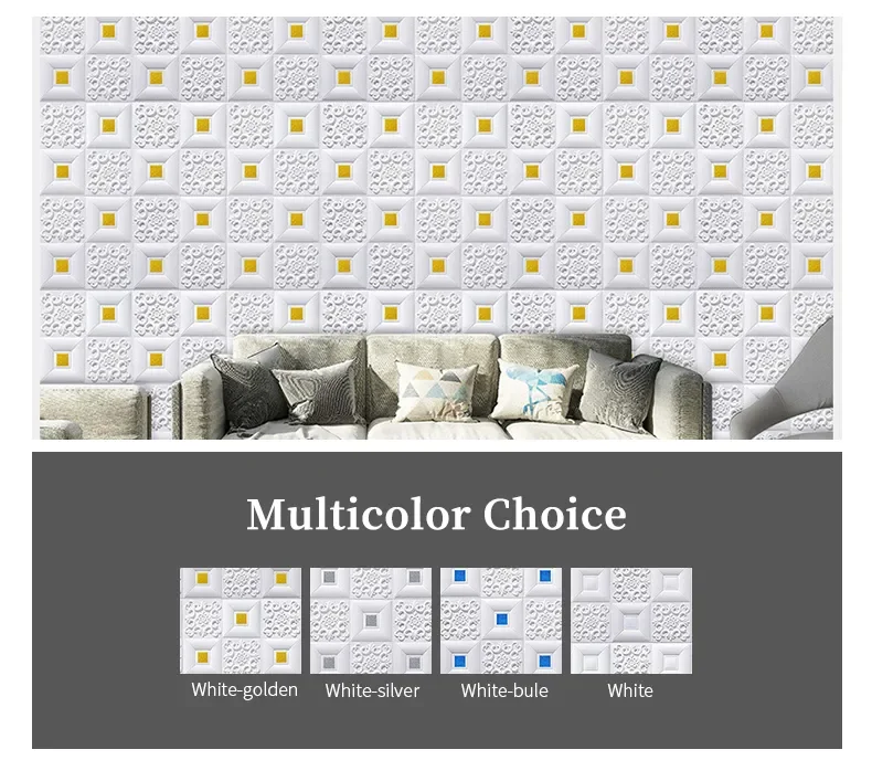 Manufacturer Price Peel and Stick Wallpaper Multi Color Wall Panel Foam Brick Self-Adhesive 3D Wallpaper for Home Decoration