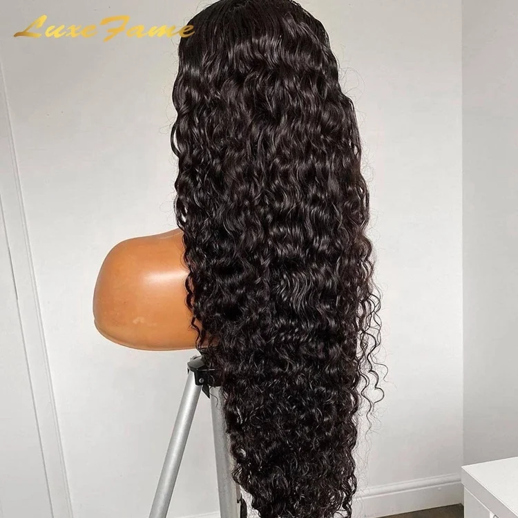 13x4 Pre Pluck Lace Front Wig,Glueless Deep Curly Wave Wig Vendor,Transparent Lace Frontal Human Hair Wig For Black Women