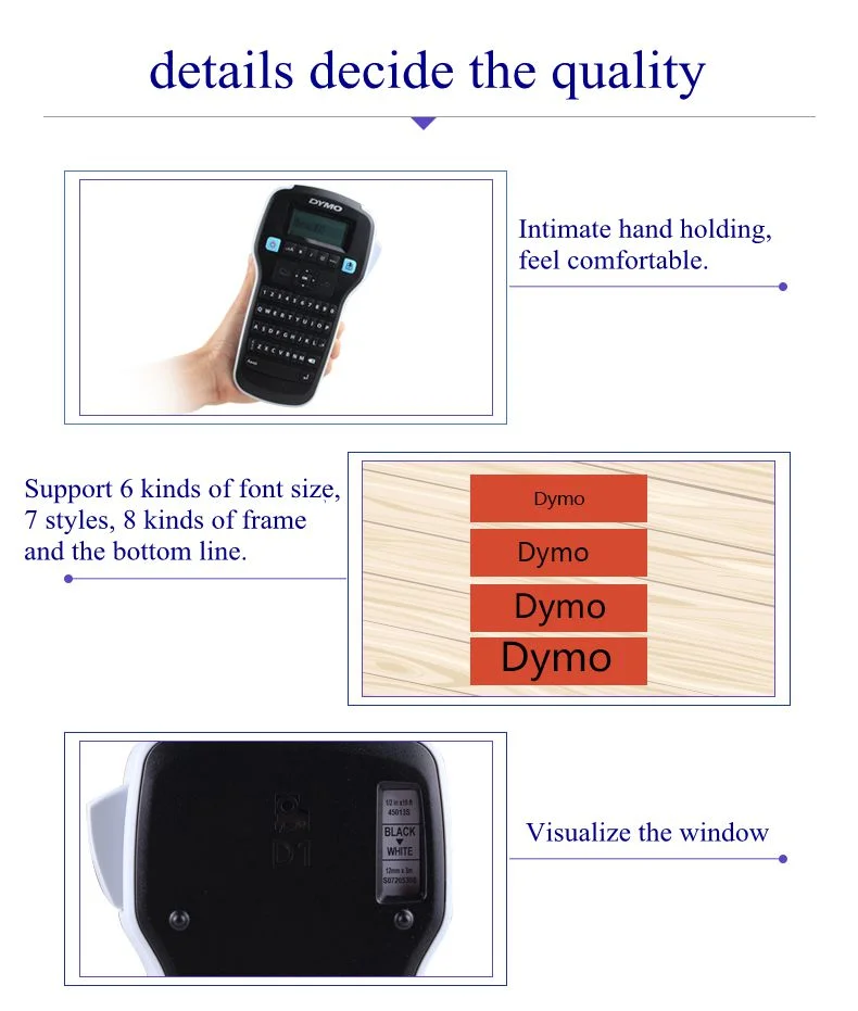 LM160 English Keyboard portable label printer Easy-to-use label maker with fast-formating keys DYMO LabelManager 160